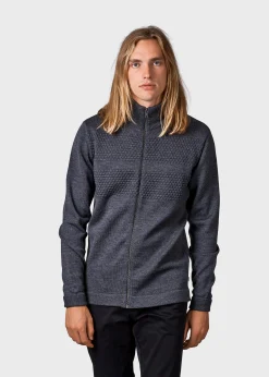 Klitmoller Collective Strick-Marinus knit cardigan - Anthracite Black