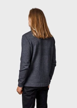 Klitmoller Collective Strick-Marinus knit cardigan - Anthracite Black