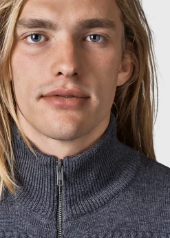 Klitmoller Collective Strick-Marinus knit cardigan - Anthracite Black
