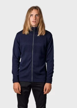 Klitmoller Collective Strick-Marinus knit cardigan - Navy Black