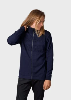 Klitmoller Collective Strick-Marinus knit cardigan - Navy Black