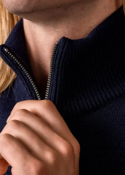 Klitmoller Collective Strick-Marinus knit cardigan - Navy Black