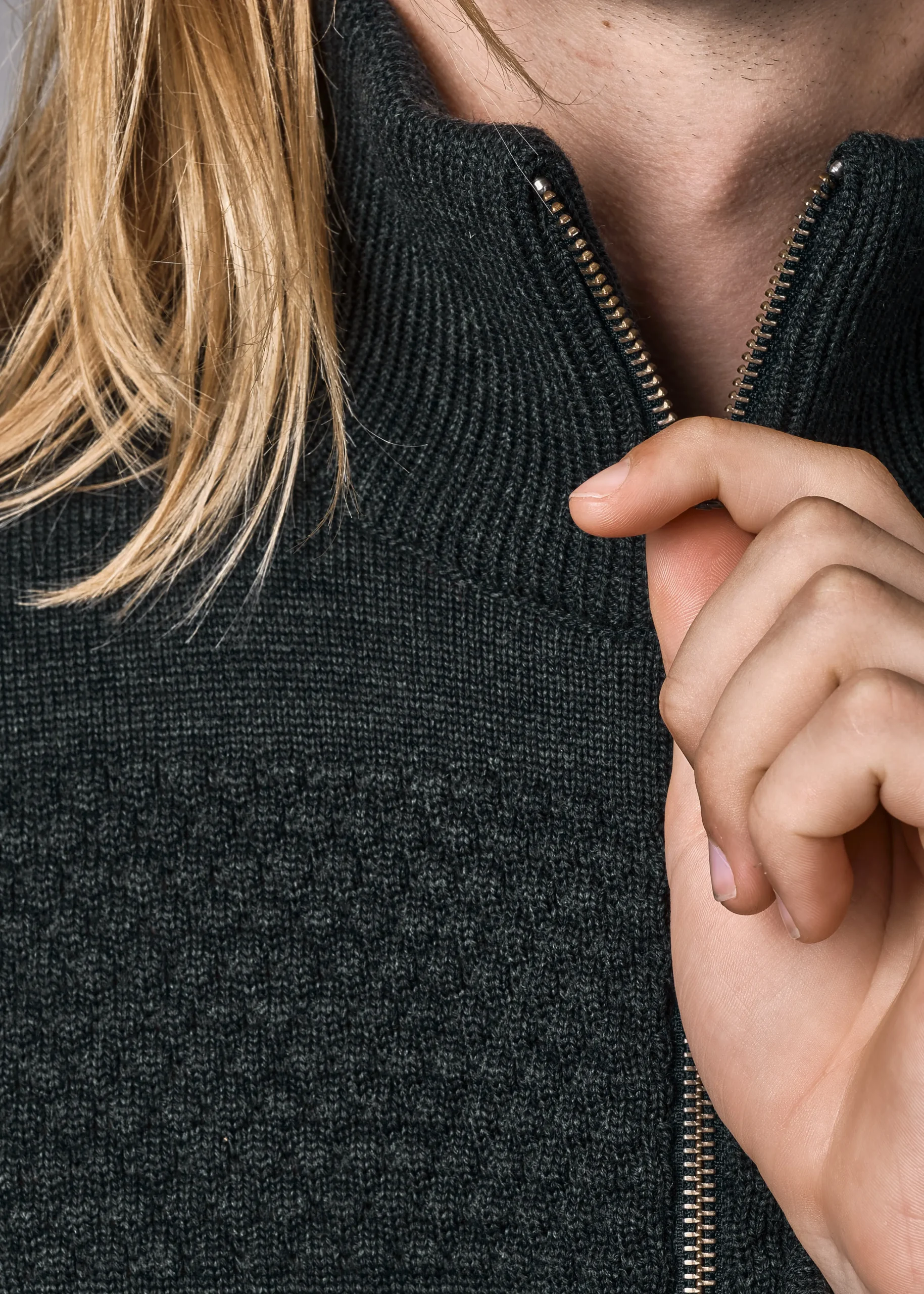 Klitmoller Collective Strick-Marinus knit cardigan - Olive Black