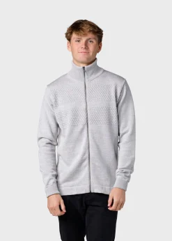 Klitmoller Collective Strick-Marinus knit cardigan - Pastel grey Black