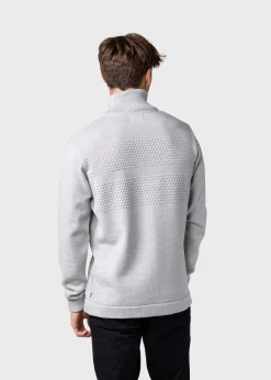 Klitmoller Collective Strick-Marinus knit cardigan - Pastel grey Black