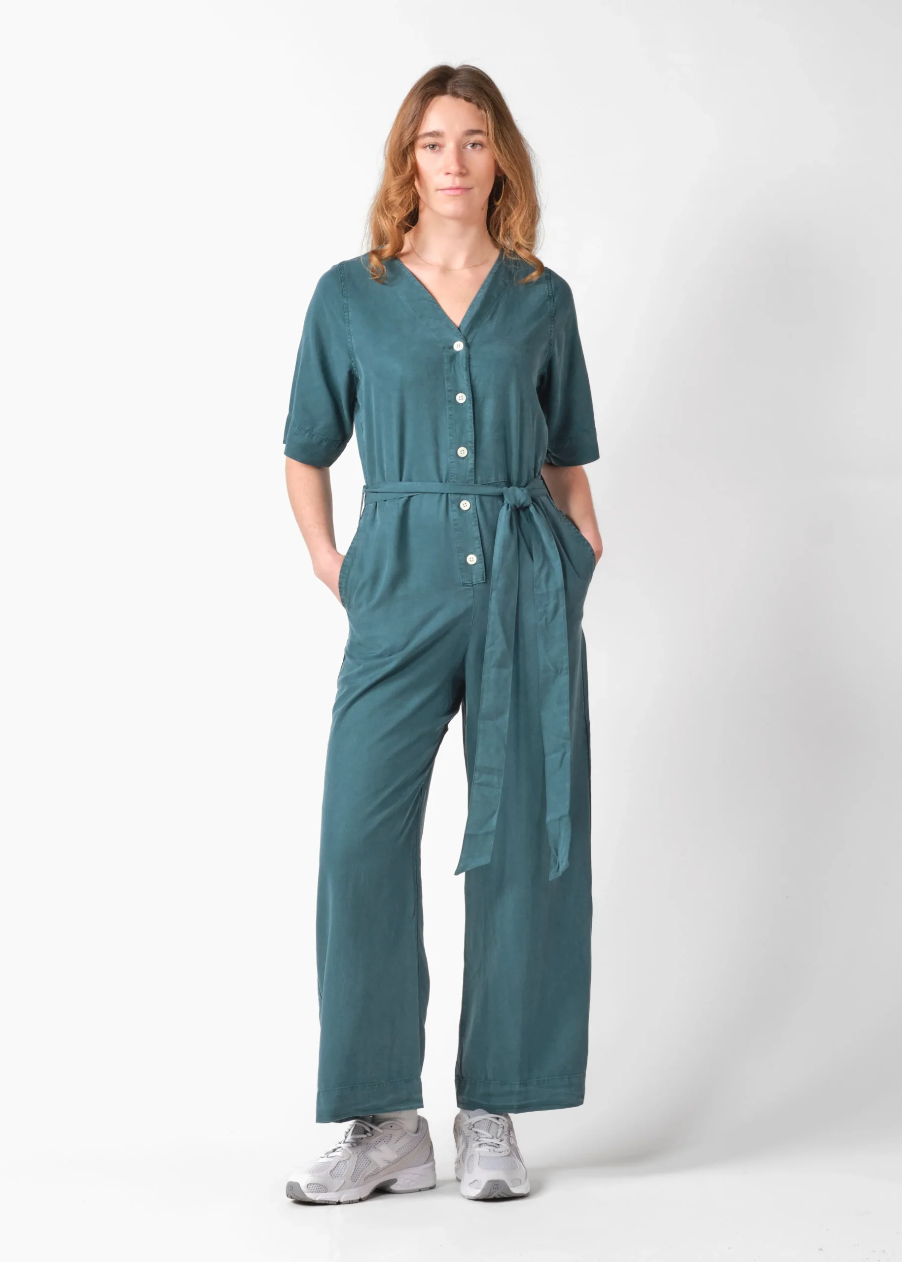 Klitmoller Collective Jumpsuits-Marna jumpsuit - Moss Green MossGreen