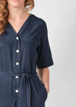 Klitmoller Collective Jumpsuits-Marna jumpsuit - Navy MossGreen