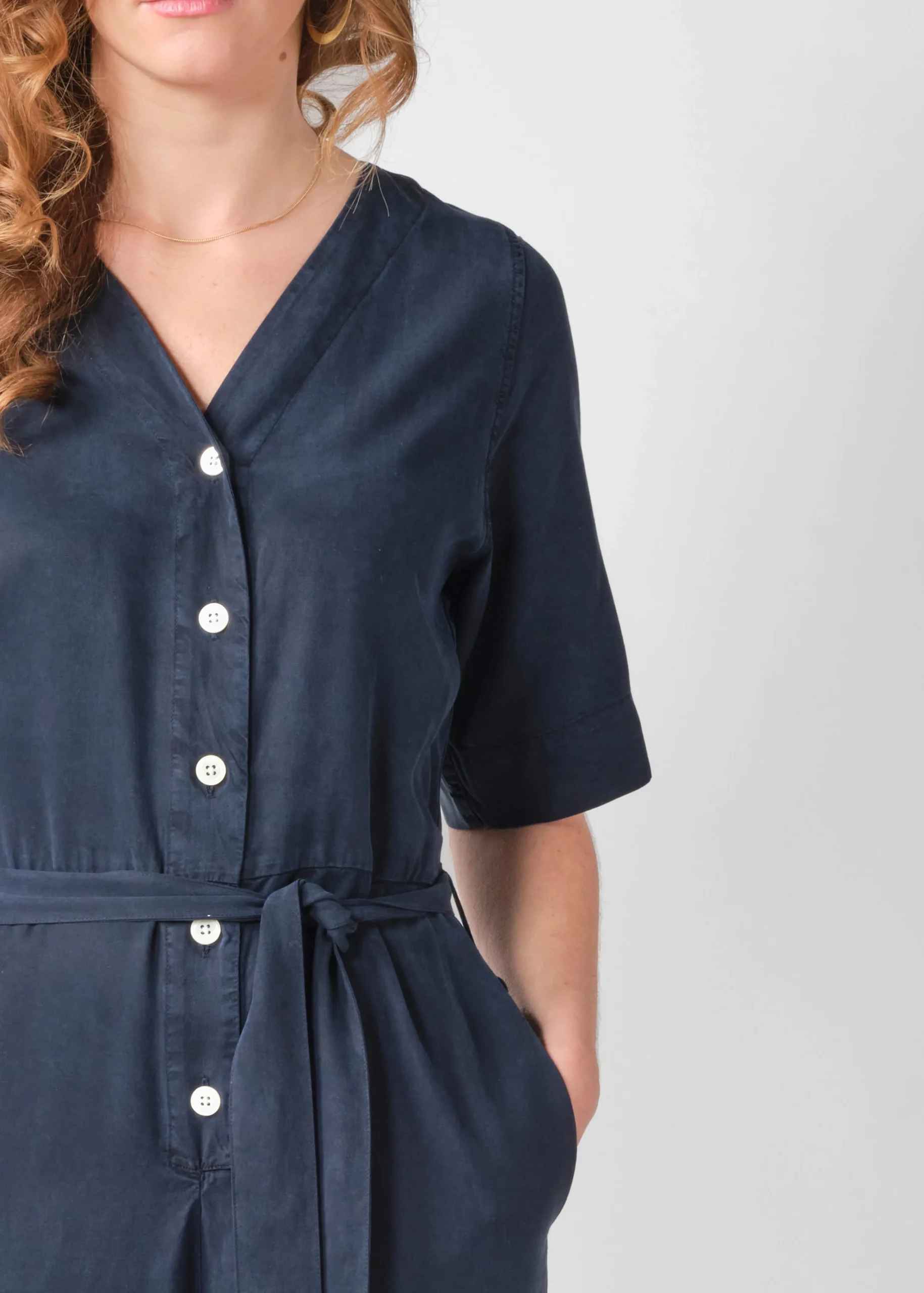 Klitmoller Collective Jumpsuits-Marna jumpsuit - Navy MossGreen