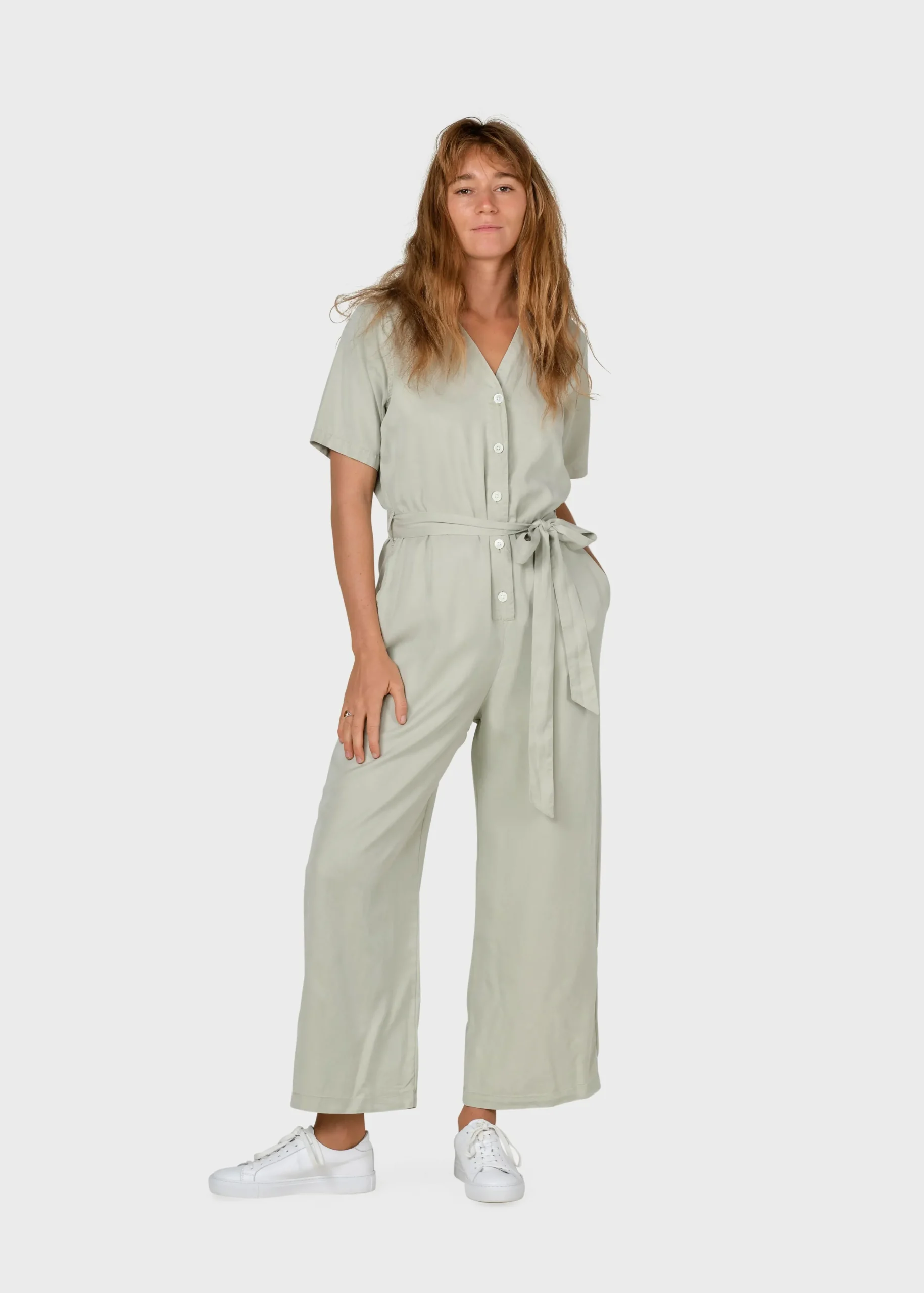 Klitmoller Collective Jumpsuits-Marna jumpsuit - Sage MossGreen