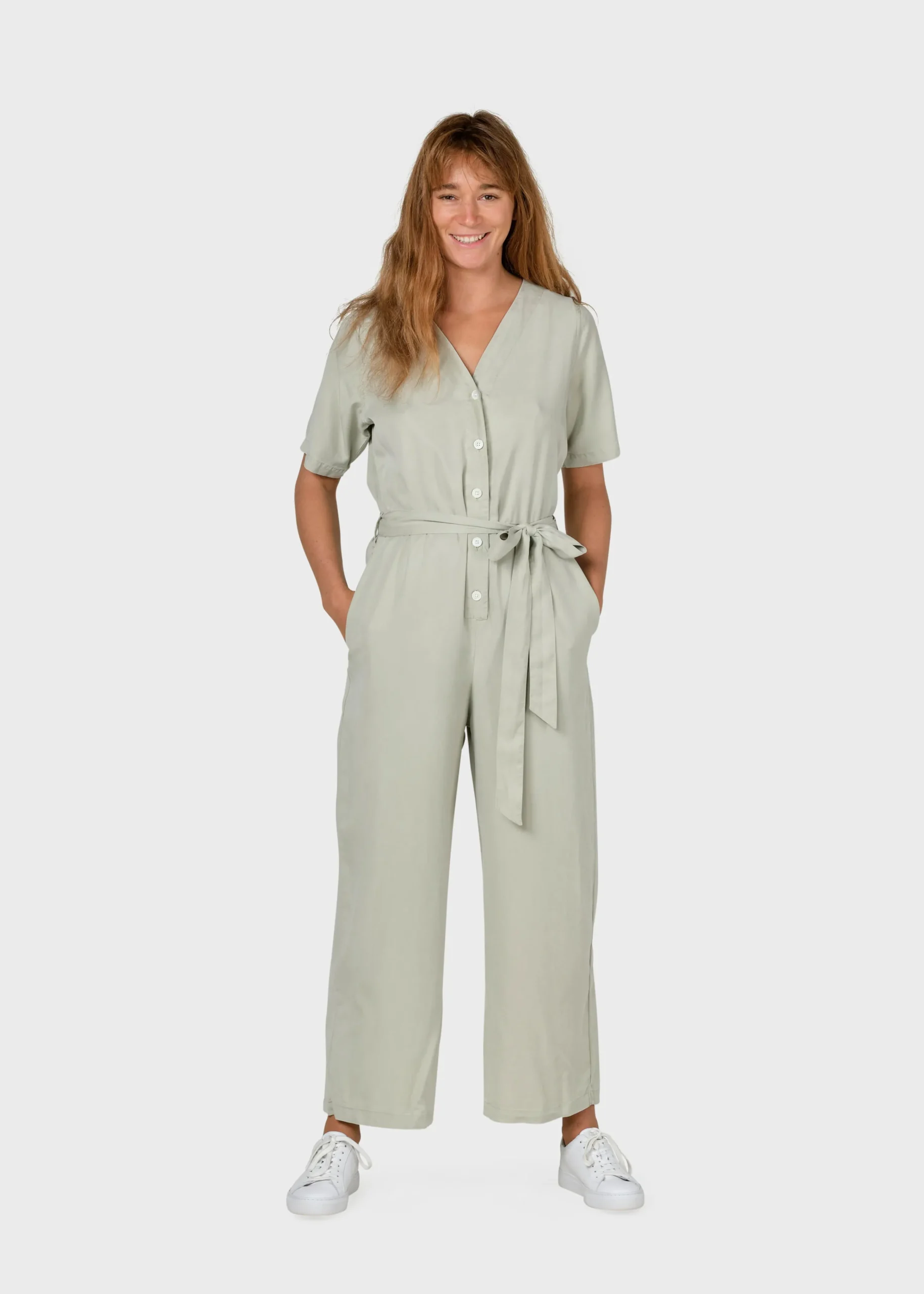 Klitmoller Collective Jumpsuits-Marna jumpsuit - Sage MossGreen