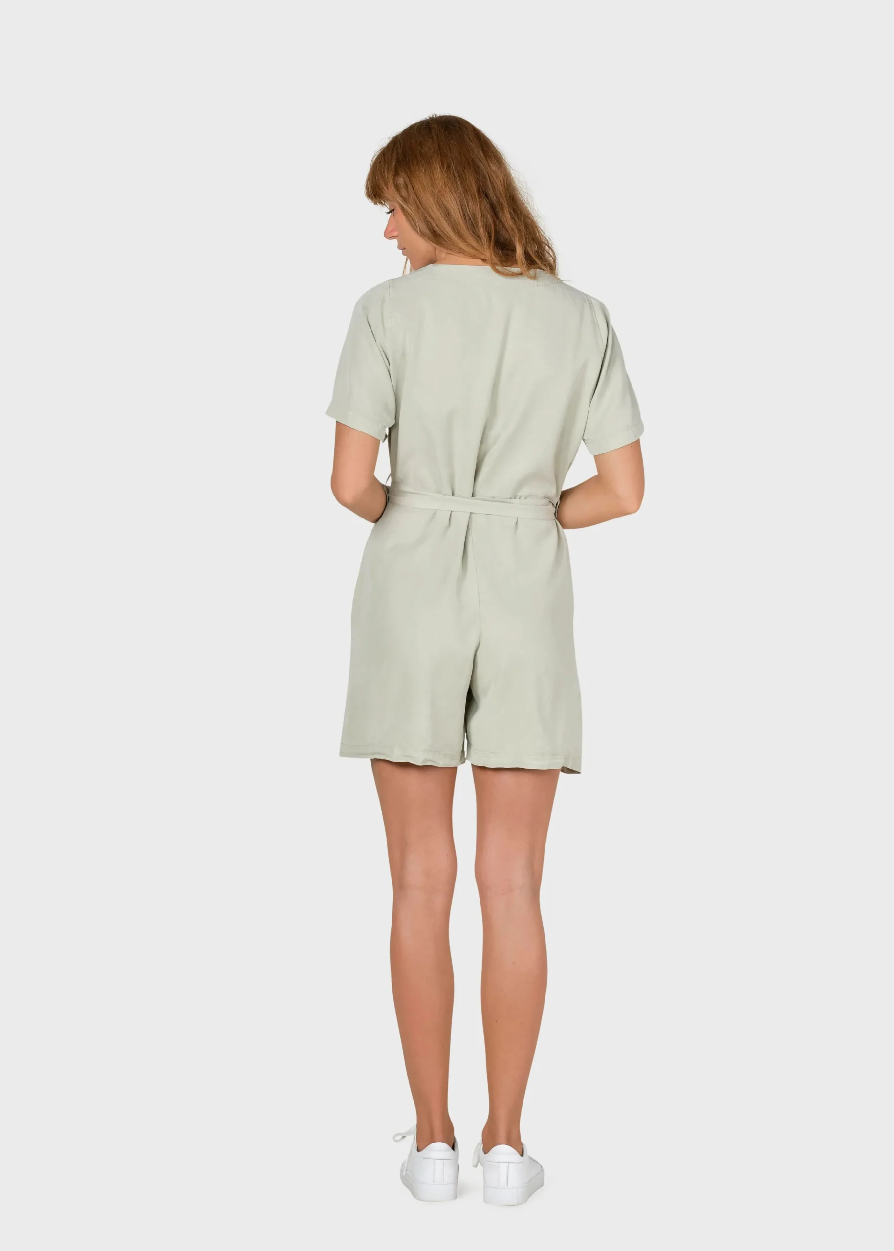 Klitmoller Collective Jumpsuits-Marna short jumpsuit - Sage Black