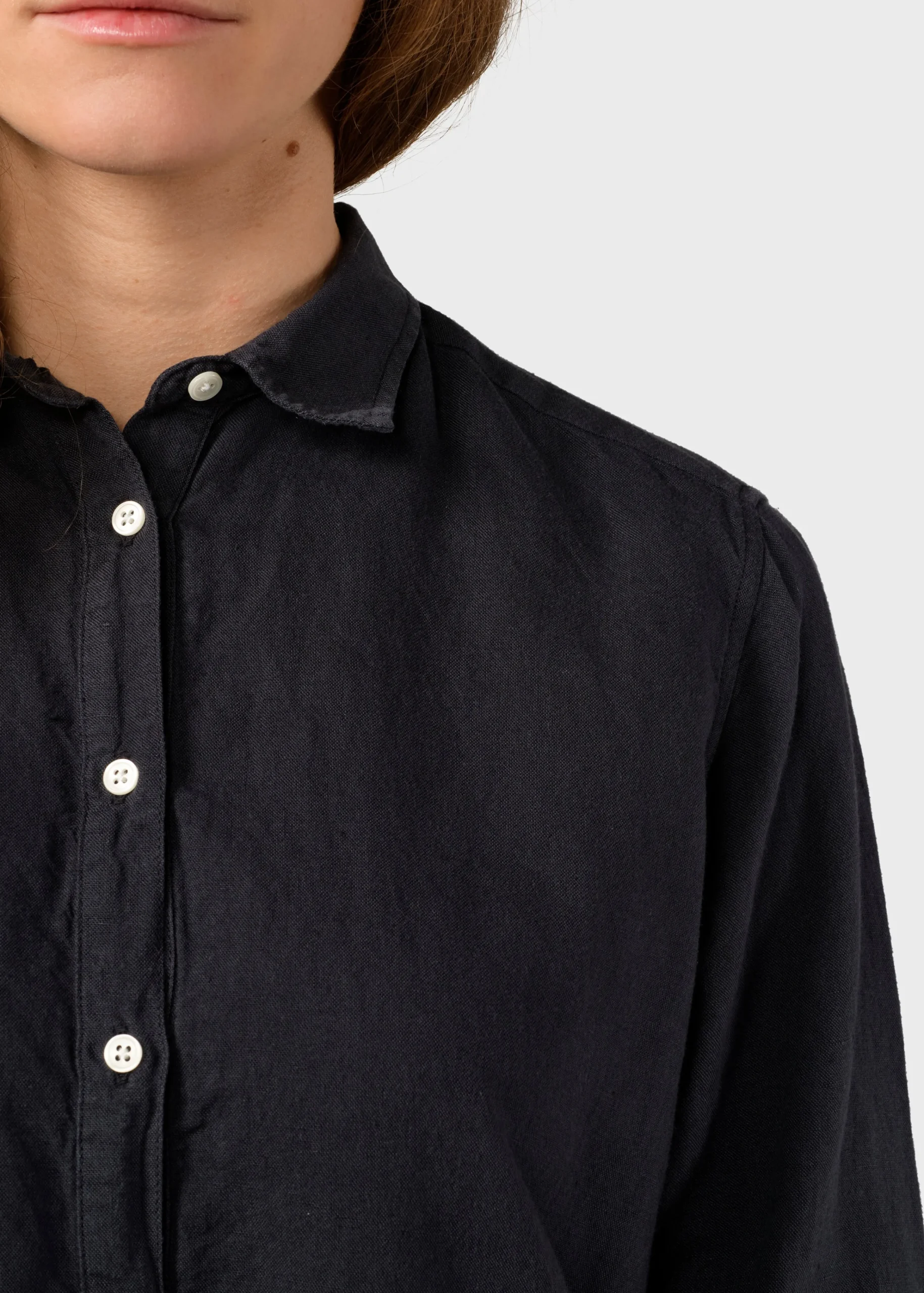 Klitmoller Collective Hemden-Mathilde linen shirt - Navy White