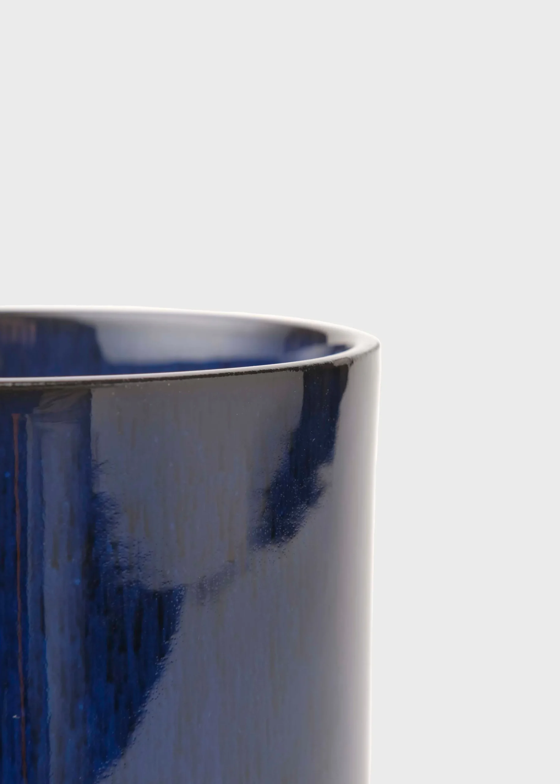 Klitmoller Collective Keramik-Medium flower vase - Indigo Concrete