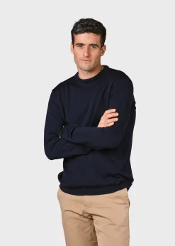 Klitmoller Collective Strick-Mens basic merino knit - Navy