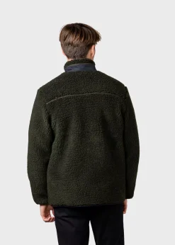 Klitmoller Collective Fleece-Mens fleece jacket - Olive Pastelgrey