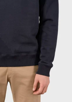 Klitmoller Collective Sweatshirts-Mens logo crew - Navy Ocean
