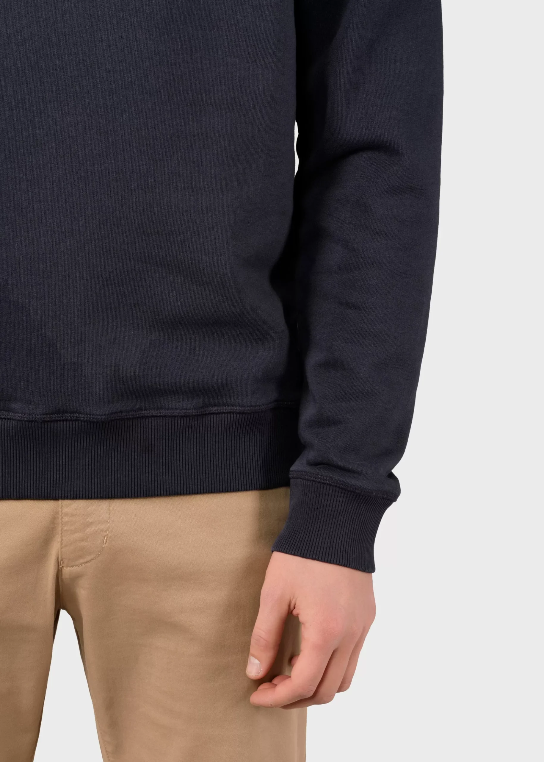 Klitmoller Collective Sweatshirts-Mens logo crew - Navy Ocean