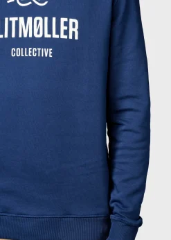 Klitmoller Collective Sweatshirts-Mens logo crew - Ocean