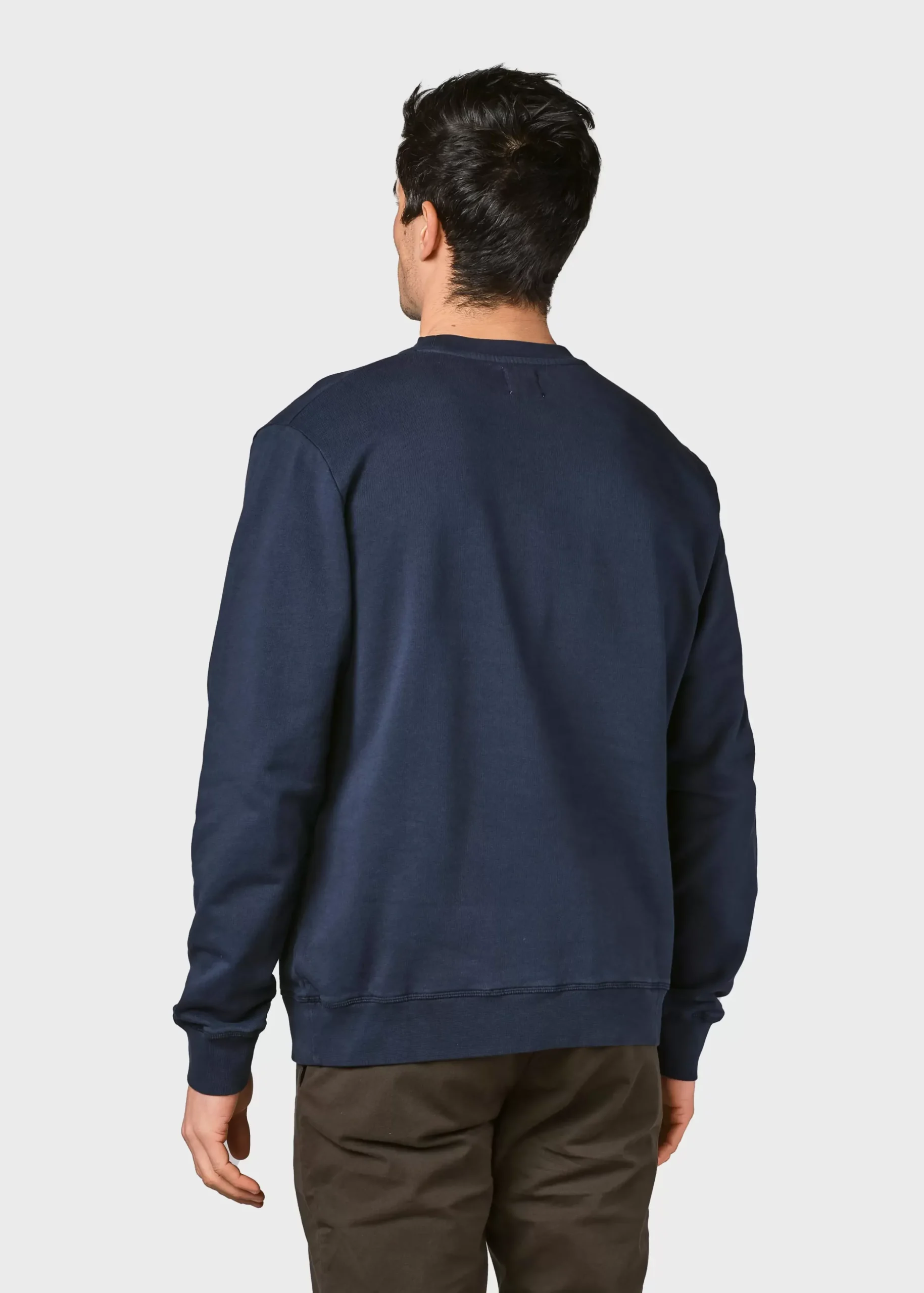 Klitmoller Collective Sweatshirts-Mens small logo crew - Navy