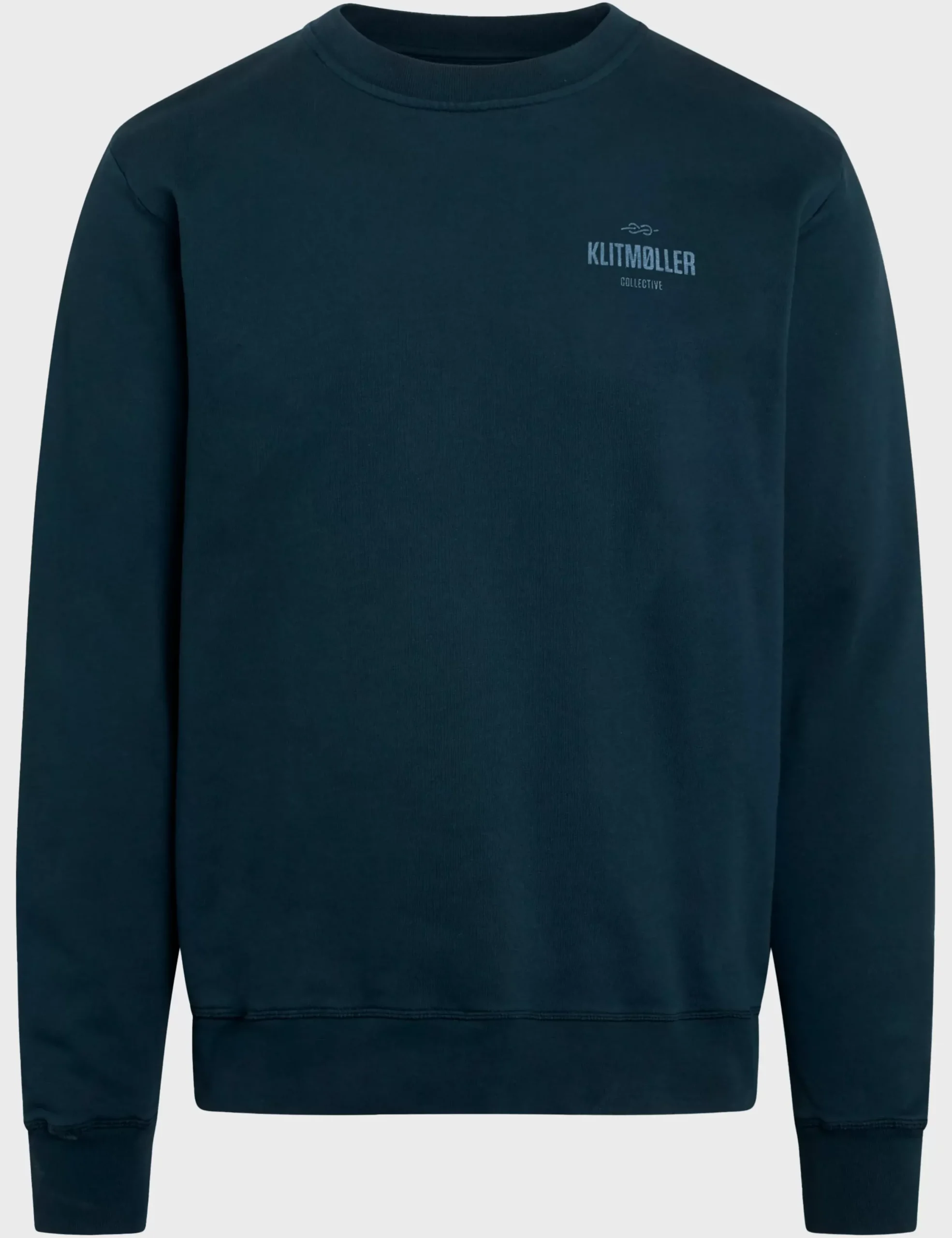 Klitmoller Collective Sweatshirts-Mens small logo crew - Navy