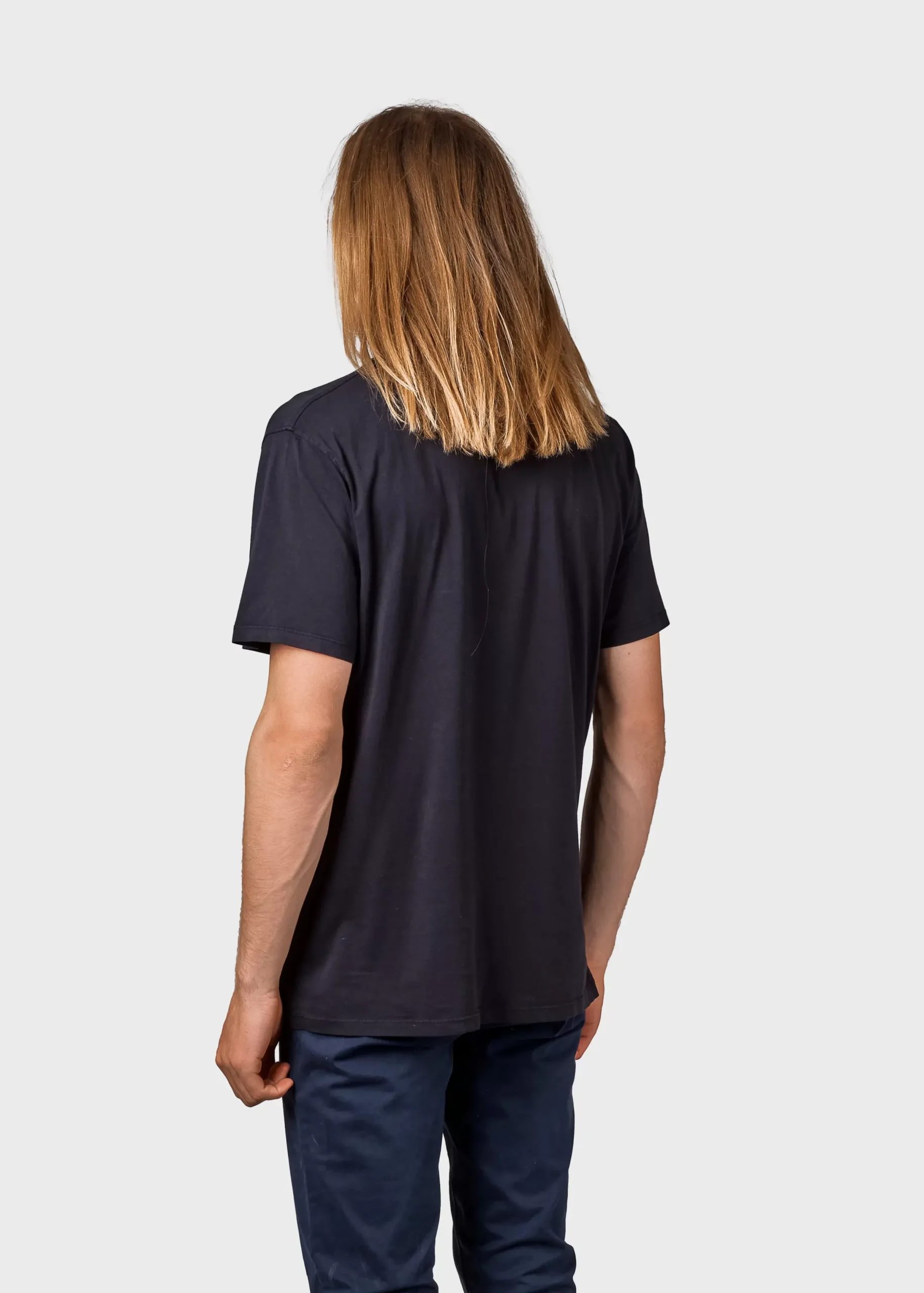 Klitmoller Collective T-shirts-Mens small logo tee - Black Anthracite
