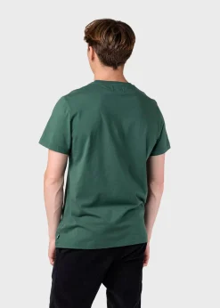 Klitmoller Collective T-shirts-Mens small logo tee - Moss Green Anthracite