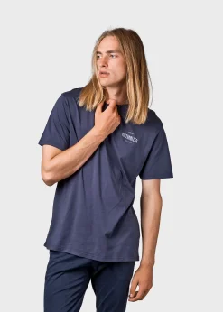 Klitmoller Collective T-shirts-Mens small logo tee - Navy Anthracite
