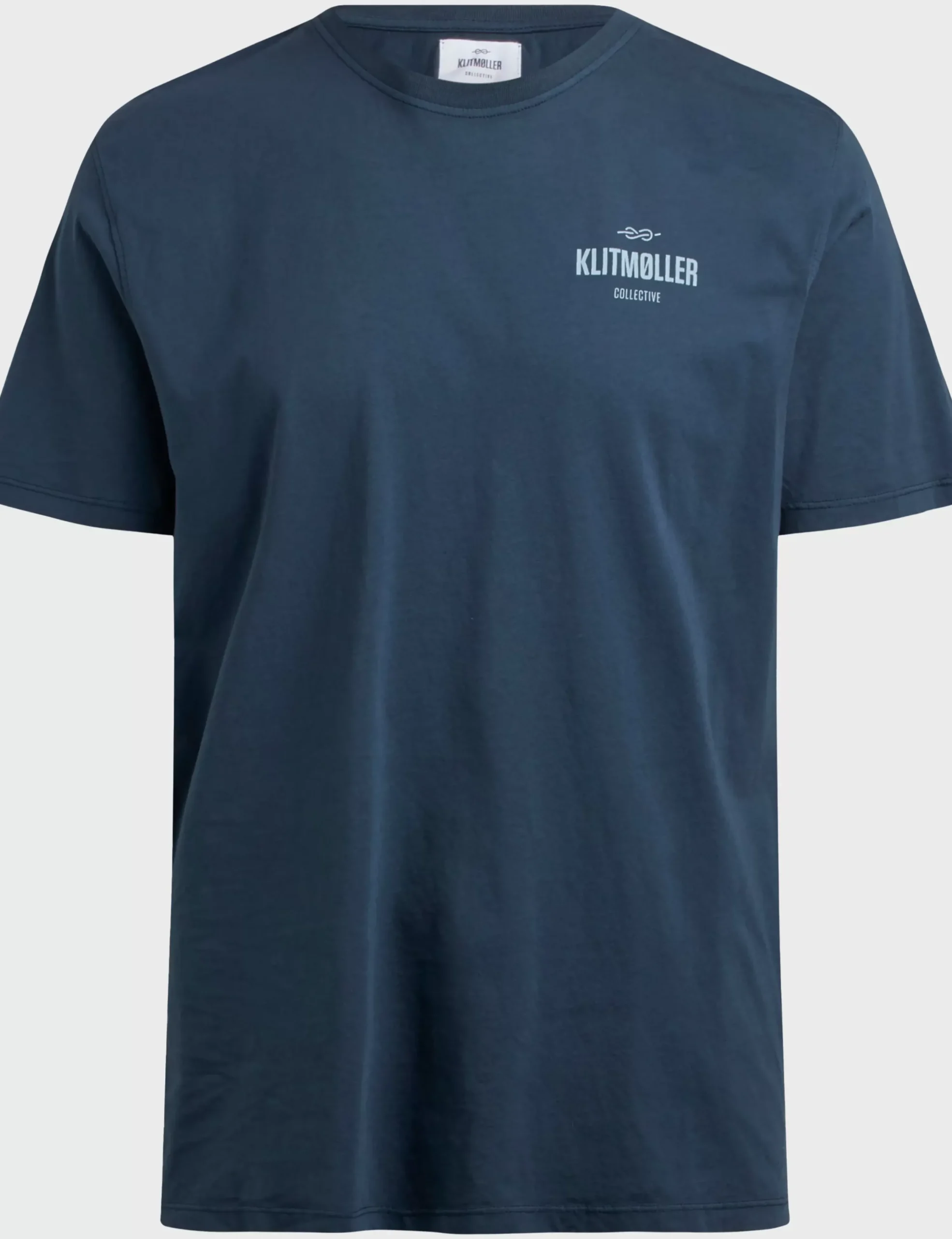 Klitmoller Collective T-shirts-Mens small logo tee - Navy Anthracite