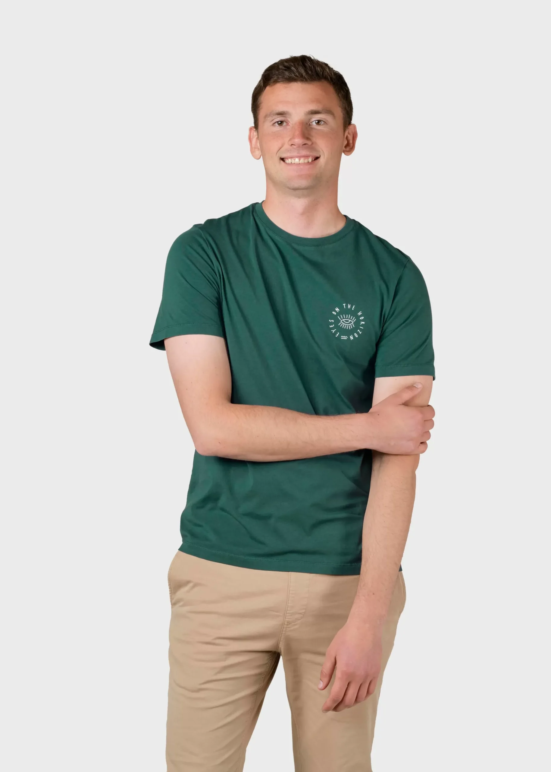 Klitmoller Collective T-shirts-Mico tee - Moss Green MossGreen