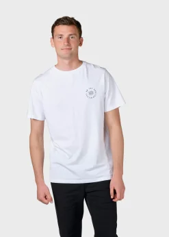 Klitmoller Collective T-shirts-Mico tee - White MossGreen