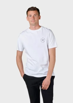 Klitmoller Collective T-shirts-Mico tee - White MossGreen