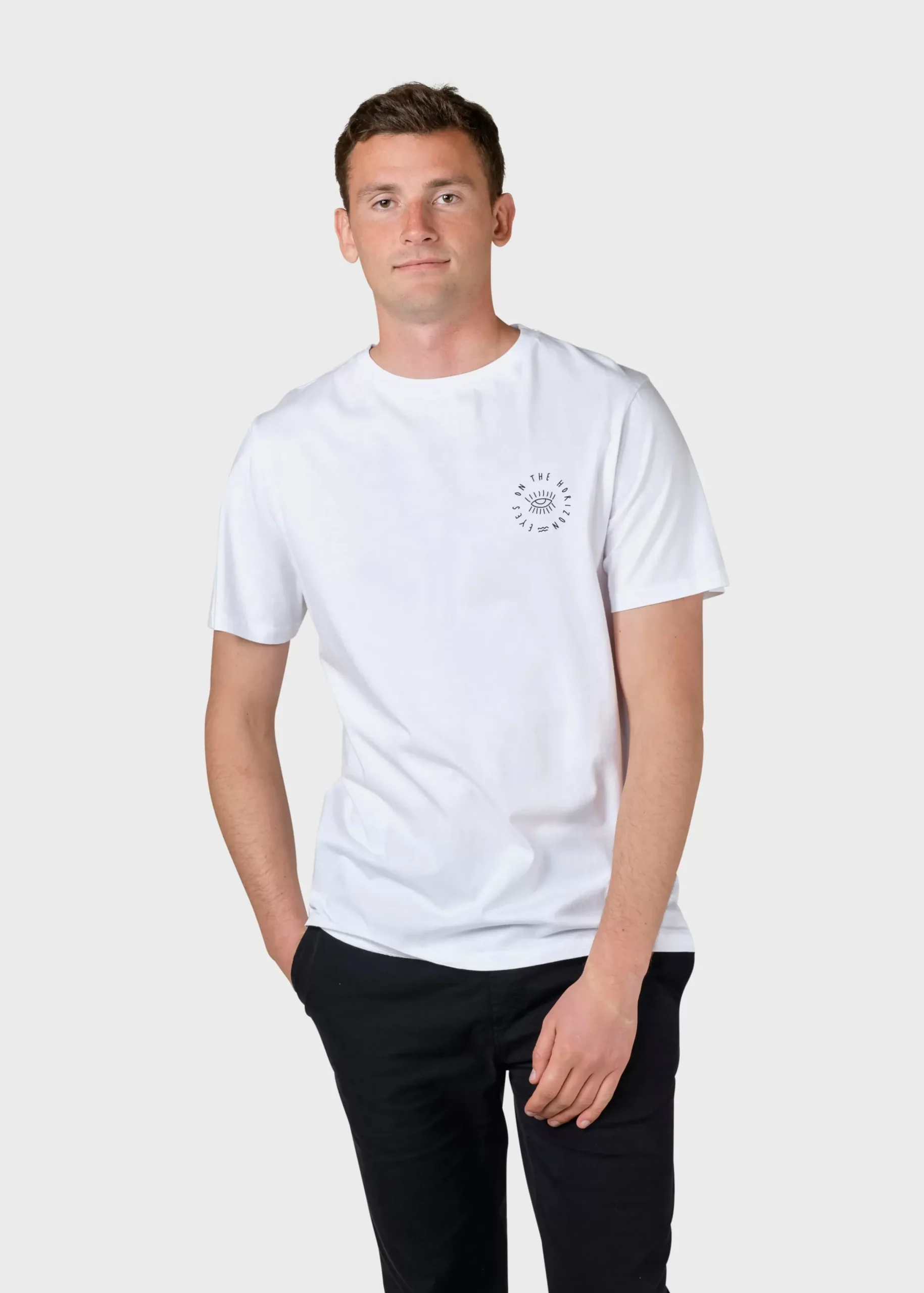 Klitmoller Collective T-shirts-Mico tee - White MossGreen