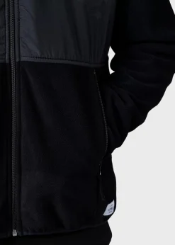 Klitmoller Collective Fleece-Midi fleece jacket - Black/black Black/olive