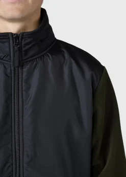 Klitmoller Collective Fleece-Midi fleece jacket - Black/olive