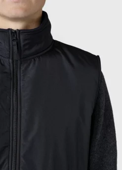 Klitmoller Collective Fleece-Midi fleece vest - Black/navy