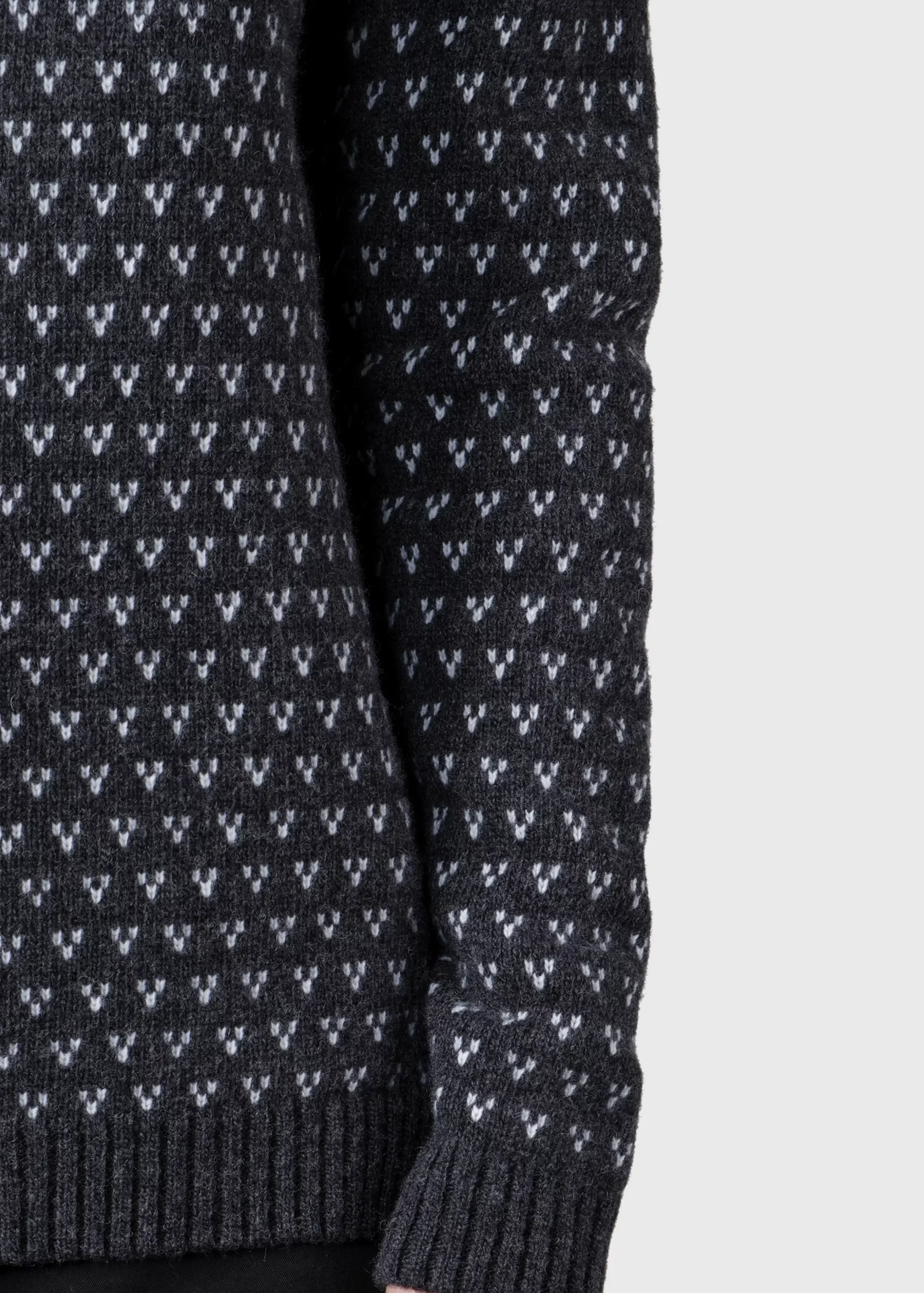 Klitmoller Collective Strick-Mika knit - Anthracite/cream Cream/lightblue