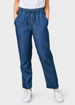 Klitmoller Collective Hosen-Nicoline chambrey pant - Dark blue Darkblue