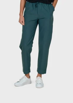 Klitmoller Collective Hosen-Nicoline pant - Moss Green Black