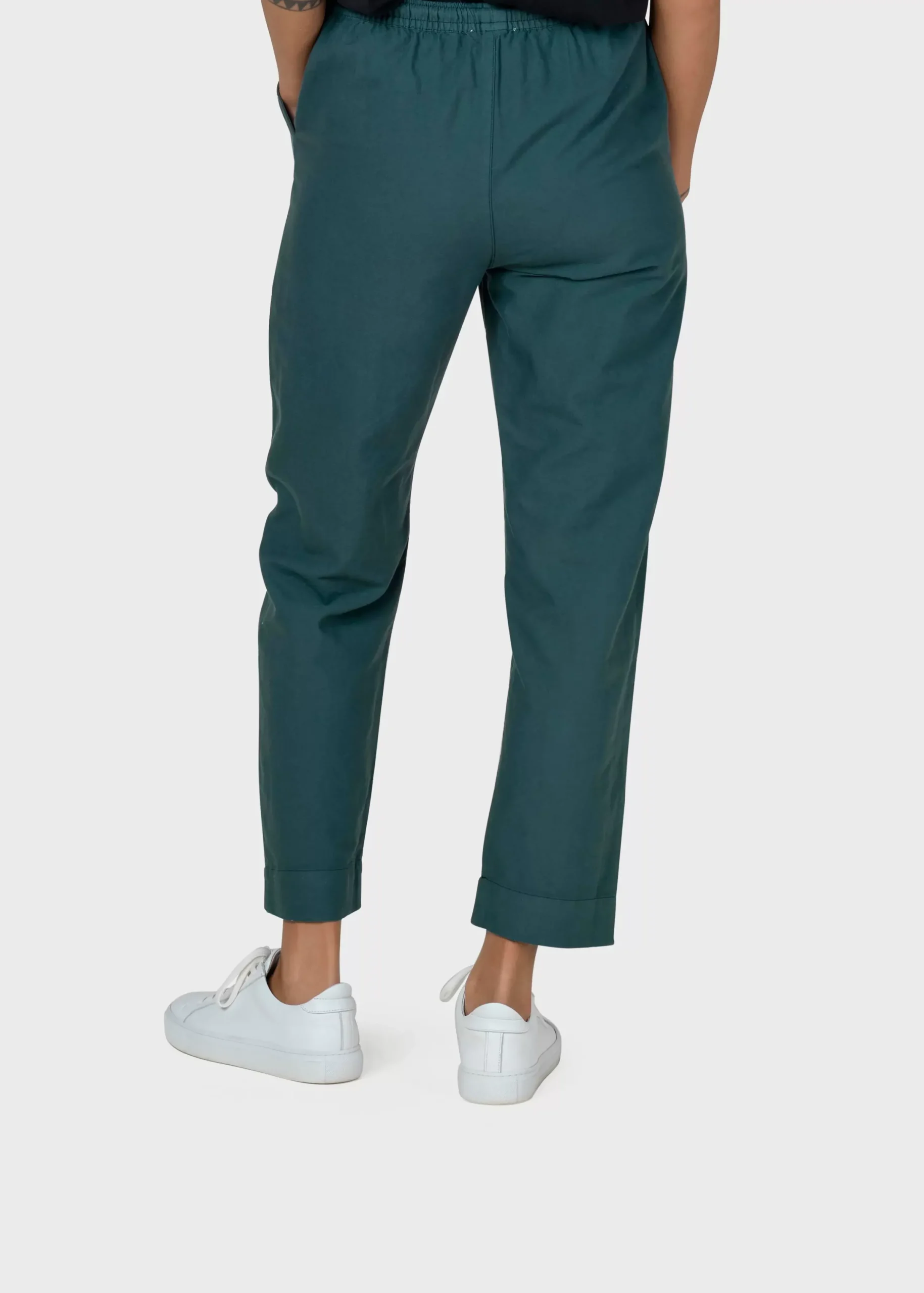 Klitmoller Collective Hosen-Nicoline pant - Moss Green Black