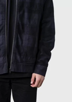 Klitmoller Collective Jacken-Niklas check overshirt - Navy/black