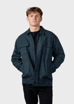 Klitmoller Collective Jacken-Niklas lumber overshirt - Moss Green Olive