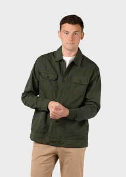 Klitmoller Collective Jacken-Niklas twill overshirt - Olive