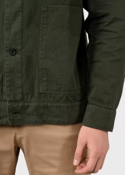 Klitmoller Collective Jacken-Niklas twill overshirt - Olive