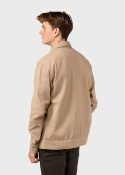 Klitmoller Collective Jacken-Niklas twill overshirt - Sand Olive