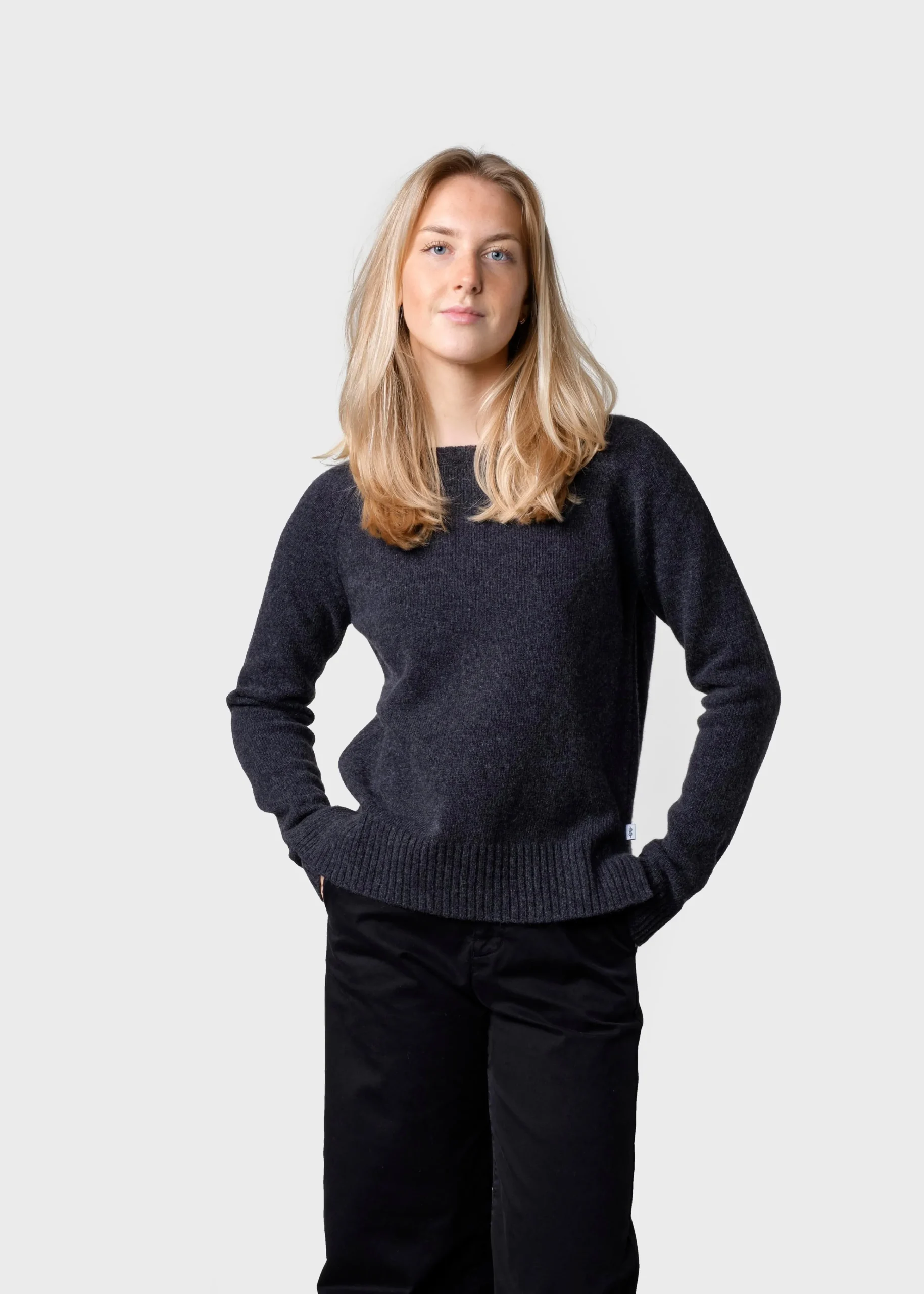 Klitmoller Collective Strick-Nina knit - Anthracite Navy
