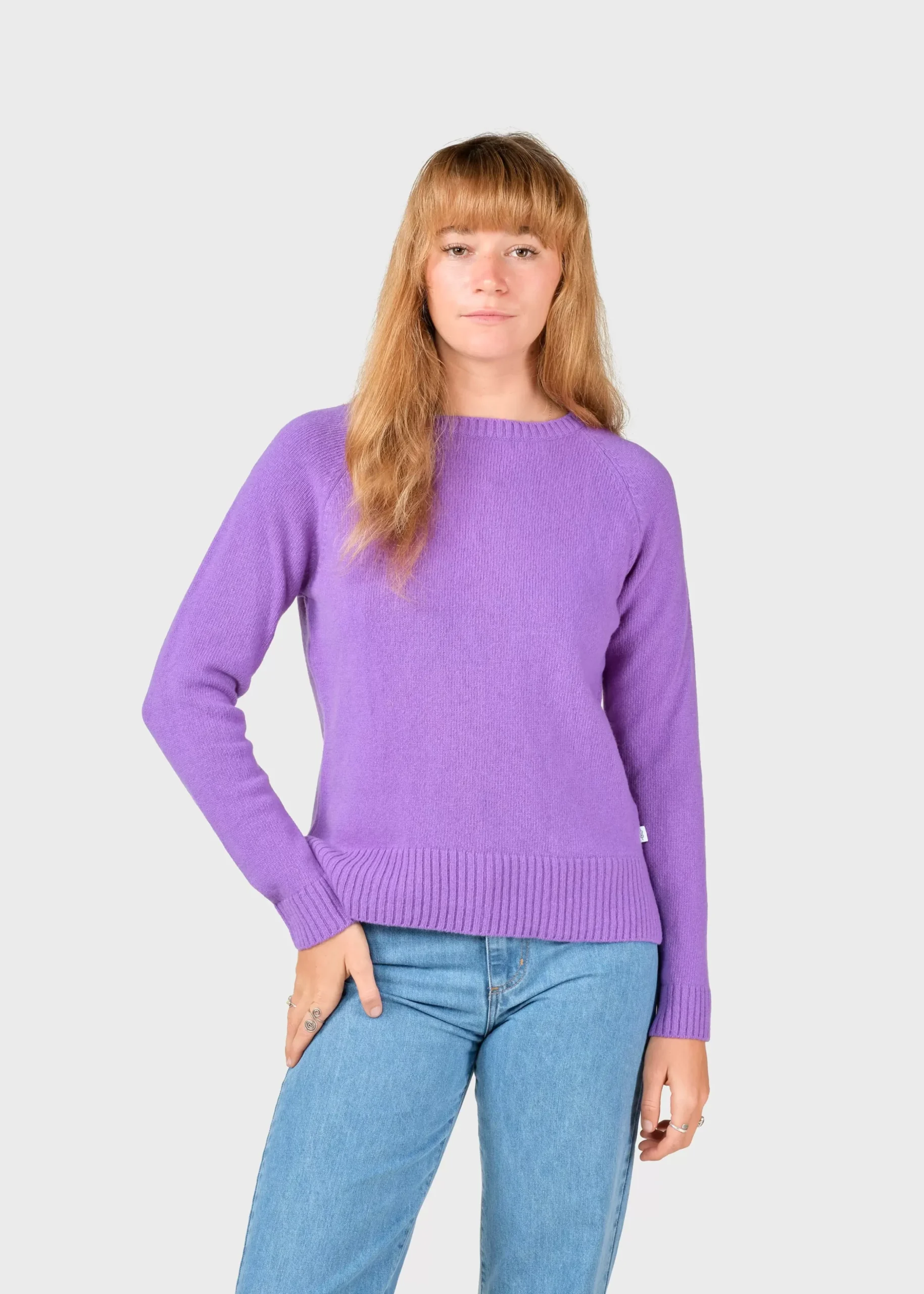 Klitmoller Collective Strick-Nina knit - Lilac Navy