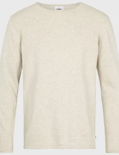 Klitmoller Collective Strick-Noah knit - Cream melange Creammelange