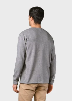 Klitmoller Collective Strick-Noah knit - Light grey Creammelange