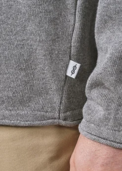 Klitmoller Collective Strick-Noah knit - Light grey Creammelange