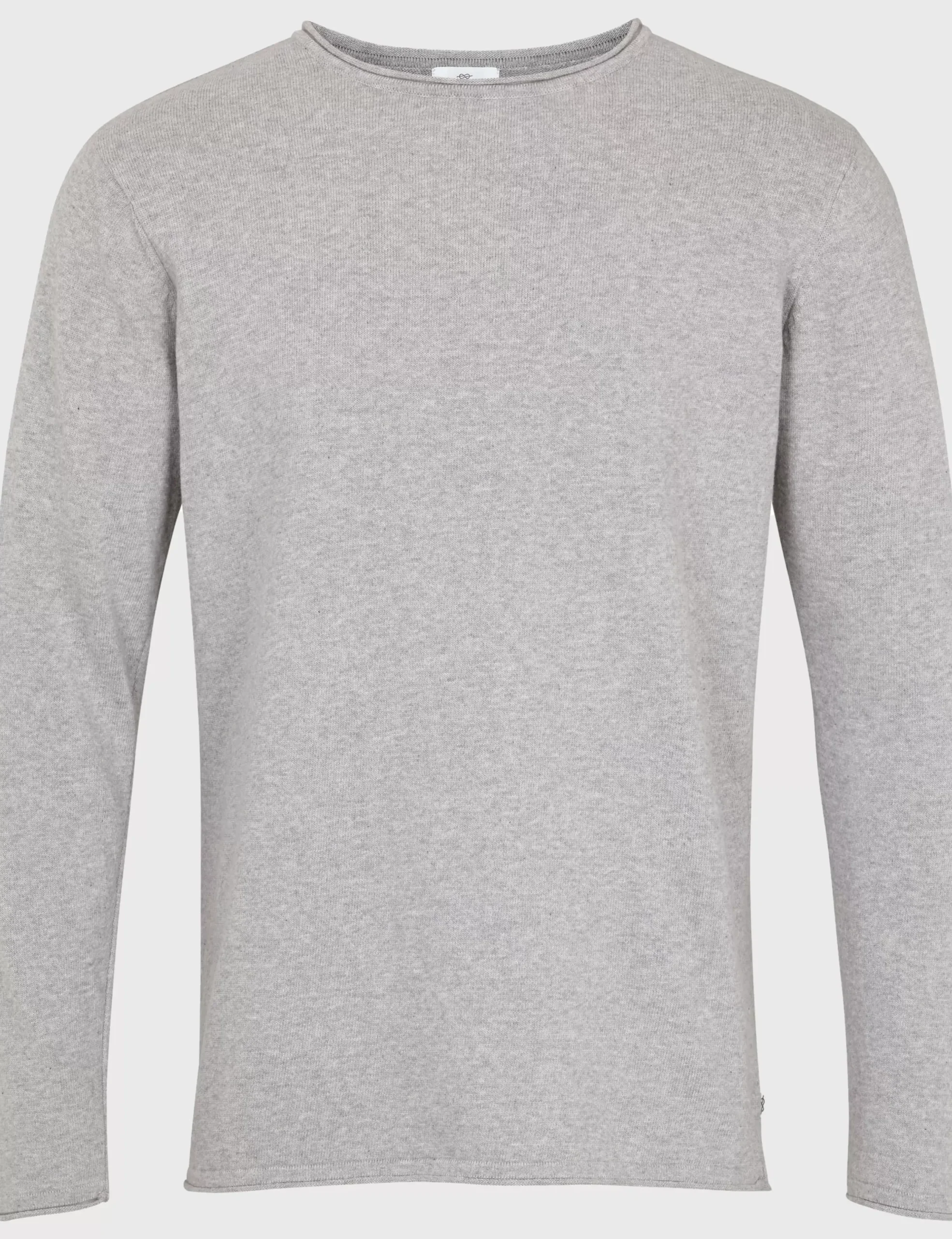 Klitmoller Collective Strick-Noah knit - Light grey Creammelange